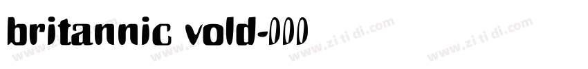 britannic vold字体转换 britannic vold字体转换
